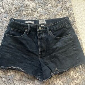 Women's Black Denim Shorts